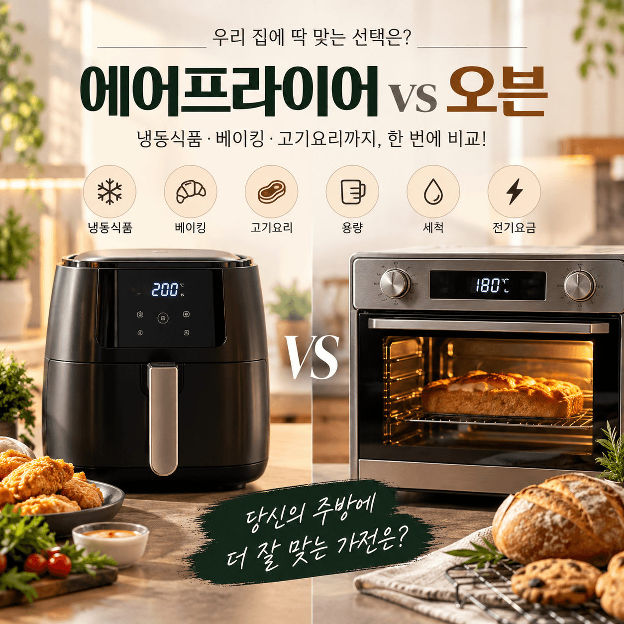 에어프라이어 오븐 차이